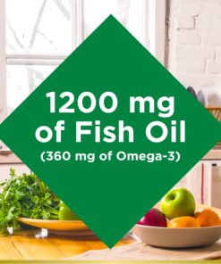 Nature's Bounty Fish Oil, Supports Heart Health, 1200 Mg, Rapid Release Softgels, 200 Ct 18 71m2JZVjjWL