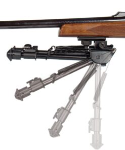 Alternative view of UTG Tactical OP Bipod, Rubber Feet, Center Height 8.3"-12.7", Black