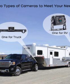 Yakry RV Backup Camera Plug and Play - No Delays 7 Inch HD 1080P Rear View Camera with IR Night Vision 2 Channels - Waterproof Reverse Camera for Truck Trailer Camper Tractor Y14 26 71m3CDqg9HL