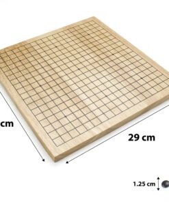 Go Set with Natural Wood Board | Portable 29 x 29cm (11.4" x 11.4") Set | Complete Set of 361 Stones | 19x19 Grid Layout, Portable Size for Travel | 2-Player - Classic Chinese Strategy Board Game 10 71m3PgiQTtL