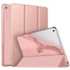 MoKo Case Fit iPad Mini 5 2019 (5th Generation 7.9-inch) iPad Mini 4, Slim Smart Shell Stand Folio Protective Cover with Soft TPU Translucent Frosted Back, Auto Wake/Sleep - Rose Gold
