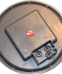 AutoSmart 4" Round LED Stop Turn Tail Light Includes Pair Light Red Lens, Grommet, Plug For Truck Trailer 19 71m4zr9L6L