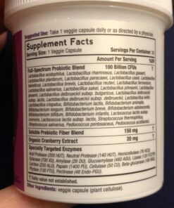Doctor's Recipes Probiotics for Women, 100 Billion CFU 32 Strains, with Prebiotic Fiber, Enzymes & Cranberry, Vaginal Urinary Digestive & Immune, No Yeast, Shelf Stable, Delayed Release, 30 Caps 24 71m5wBpYkPL