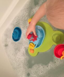 Yookidoo Baby Bath Toy (7 Piece Set) - Stack N' Spray Bathtub Fountain - Magical Spray Fountain for Bathtime Fun 26 71m6S38gnRL