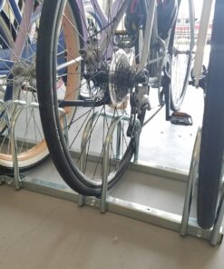 Hromee Bike Floor Parking 1-6 Rack Adjustable Bicycle Storage Organizer Stand for Garage, Silver 38 71m6i03 KnL