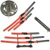 Snake Eye Tactical Two Tone Dragon Design 3 Piece Samurai Katana Set 390RD-AM 22 71m7Y0G6JkL