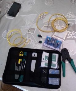 Gaobige Network Tool Kit for Cat5 Cat5e Cat6, 11 in 1 Portable Ethernet Cable Crimper Kit with a Ethernet Crimping Tool, 8p8c 6p6c Connectors rj45 rj11 Cat5 Cat6 Cable Tester, Punch Down Tool 28 71m8BWNU9NL