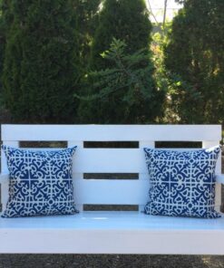 Greendale Home Fashions Outdoor Accent Pillows, Indigo, Set of 2 26 71m8MNxMjoL