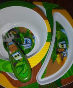 The First Years John Deere's Johnny Tractor and Friends Dinnerware Set - Toddler Plates and Bowls Set - Includes Toddler Plate, Toddler Bowl, Toddler Fork and Toddler Spoon - 4 Count 4 Piece Set 20 71m8NQuXnGL