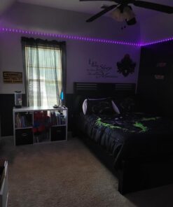 REEMEER Led Lights 100ft(2 Rolls of 50ft) Smart APP Control Music Sync Led Strip Lights RGB Color Changing Led Lights Strips with Remote Led Lights for Bedroom Kitchen and Party 100 ft 27 71m8yPJ6HZL