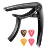 Donner Guitar Capo for Electric and Acoustic Guitar DC-2, Ukulele Capo Black with 4 Picks 20 71m9ppyUzZL