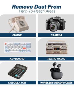 HIDENEL Compressed Air Duster Cleaning - Disposable Canned air Duster Cleaner Caned Air Duster - for Computers Electronics Keyboard Cleaning - 3 Cans 13 71mA1PsvmUL