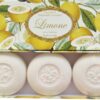 Saponificio Artigianale Fiorentino Yellow Limone Soap Set 3 X 5.29 Oz. from Italy 50 71mA9x062HL