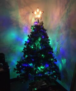 Kurt Adler UL1219/NAT 10 Light Indoor Rattan Natural Star Treetop 41 71mAPUxxgiL