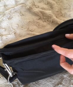 Travelon Anti-Theft Classic Mini Shoulder Bag, Black, One Size, 8.5 x 8.5 x 2 79 71mCG6ryDjL