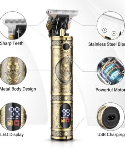 GSKY Hair Clippers for Men Professional,Beard Trimmer Kits & Sets, Cordless Mens Hair Trimmer, Electric Shavers, Haircutting Machine with LED Display, for Barber,for Gifts 740bronze 16 71mD1FUUctL