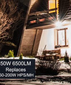 Alternative view of kadision LED Flood Light Outdoor with Dusk to Dawn Photocell, 50W 6500LM IP65 Waterproof Adjustable Knuckle Mount LED Flood Lights 5000K 100-277V ETL Listed