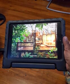 LTROP Kids Case for iPad 9th/ 8th/ 7th Generation (2021/2020/ 2019), iPad 10.2 Case with Built-in Screen Protector, Shockproof Handle Stand Kids Case for iPad 9/8/ 7 Generation 10.2 Inch - Black 43 71mD9mbjKzL