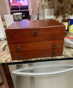 Reed & Barton 43M Bristol Grande Mahogany Flatware Chest,Brown Bristol Grande Mohogany/Brown 21 71mDN54YbCL 1