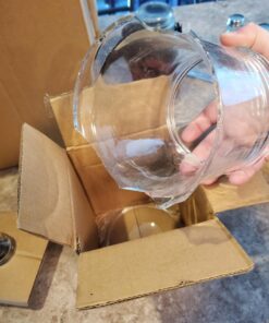 Anchor Hocking Apothecary Jar Canister Set with Ball Lid, 4-Piece Set, Clear Glass - 4 Piece Ball Jar Set 33 71mDSLuim9L