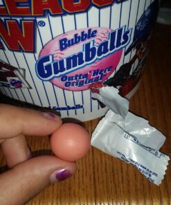 Big League Chew - Original Bubble Gum Flavor + 80pcs Individually Wrapped Gumballs + For Games, Concessions, Picnics & Parties 80 Count (Pack of 1) 17 71mDSsIgML