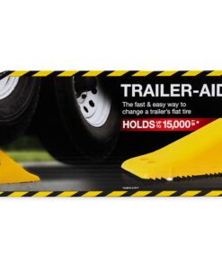 Trailer-Aid "Plus" Tandem Tire Changing Ramp, The Fast and Easy Way To Change A Trailer's Flat Tire, Holds up to 15,000 Pounds, 5.5 Inch Lift (Yellow) Standard Packaging 17 71mDw8dF11L