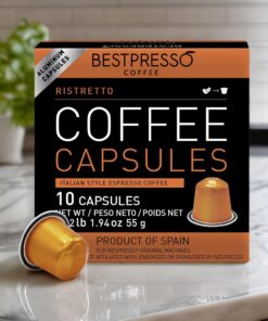 Bestpresso Coffee For Nespresso Original Machine 120 Aluminum Pods Certified Genuine Espresso Variety Pack Pods Compatible with Nespresso Original (Intense Variety Pack) intense variety pack 12 Count (Pack of 10) 15 71mE1RoJOL