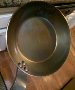 de Buyer MINERAL B Carbon Steel Fry Pan - 8” - Ideal for Searing, Sauteing & Reheating - Naturally Nonstick - Made in France 8" 46 71mE58wcBbL