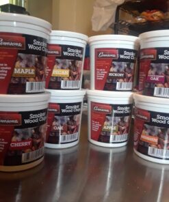 Camerons Natural Extra Fine BBQ Wood Chips - Apple, Cherry, Bourbon, Oak, Hickory, Maple, Pecan, Mesquite (8 Pints)- Sawdust Shavings for Smoking Guns, Smokers, Smoke Boxes - Barbecue Variety Gift Set 33 71mEC xPULL