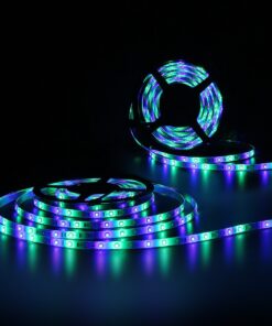 SUPERNIGHT LED Strip Light, 2835 SMD RGB Multi-Color Changing Lights, 16.4ft 300 LEDs Rope with IR Remote Controller, 12V Power Supply for Bedroom, TV-Back Lighting, Halloween, Christmas 2835RGB 24Keys 53 71mED94jjkL