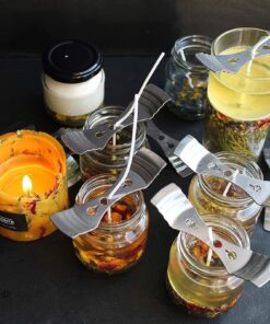 EricX Light Metal Candle Wick Centering Device 21 Pieces Candle Wick Holder for Candle Making 21-pcs 11 71mF0q1SNWL