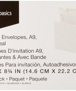 Amazon Basics A9 Blank Invitation Envelopes with Peel & Seal Closure, 5-3/4 x 8-3/4 Inches, White - Pack of 100 30 71mF4iJ81LL