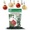 ORNAMENT ANCHOR Ornament Hooks for Hanging Christmas Decorations - No-Slip Hanging Hooks for Xmas - Heavy Duty Christmas Tree Ornaments Hanger Hooks for Small & Large Ornaments (Green, 24 Count) Green 17 71mFF9DscuL