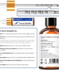 HIQILI Spearmint Essential Oil,100% Pure Natural - for Diffuser,Candle Making DIY - 3.38 Fl Oz. 3.38 Fl Oz (Pack of 1) 13 71mGBKeRgyL