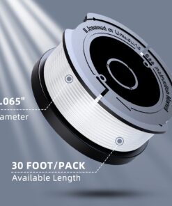 10 Pack String Trimmer Replacement Spool Compatible with Black+Decker, 240ft 0.065" AF-100 Autofeed Replacement Spools - Compatible with Black+Decker String Trimmers(8-Line Spool + 2 Cap+2 Spring) 21 71mHHnYVjkL