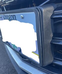 Intermerge License Plate Frames, 2 Pack, Universal US Car Black TPU Bracket Holder. Rust-Proof, Rattle-Proof, Weather-Proof with Drainage Holes Car Accessories 41 71mHjGNNpEL