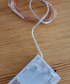 Amazon Basics 9ft 25 LED Fairy Lights, Battery Powered Outdoor String Lights for Bedroom, 2-pack (50 LEDs total), Warm White 25 LEDs, Fairy String - 2 pack 59 71mHq1BintL