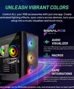 Alternative view of Skytech Gaming Chronos Gaming PC Desktop – Intel Core i7 13700K 3.4 GHz, NVIDIA RTX 4070, 1TB NVME SSD, 32GB DDR5 RAM RGB, 750W Gold PSU, 360mm AIO, 11AC Wi-Fi, Windows 11 Home 64-bit,Black 13700K | 4070