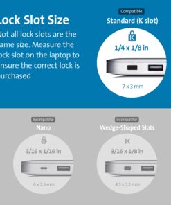 Kensington Combination Cable Lock for Laptops and Other Devices (K64673AM),Black 12 71mICPnNVL