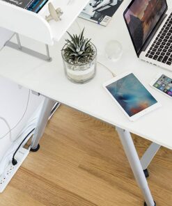 Belkin Power Strip Surge Protector - 6 AC Multiple Outlets - Flat Rotating Plug, 8 ft Long Heavy Duty Extension Cord for Home, Office, Travel, Computer Desktop & Charging Brick - White (720 Joules) 8' 24 71mIH56uIZL