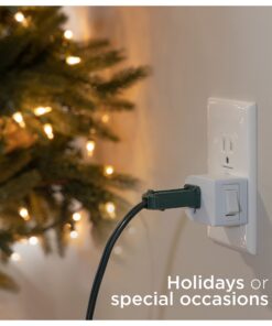 UltraPro Grounded Power Switch, 4 Pack, Outlet Extender, 3 Prong, Easy to Install, for Indoor Lights and Small Appliances, Energy Efficient Adapter, Space Saving Design, UL Listed, White, 46844 11 71mIOT4dIlL 1