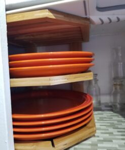 Lipper International 8883 Bamboo Wood 3-Tier Corner Kitchen Storage Shelf, 10" x 10" x 9-1/2" 43 71mIRjn2T4L