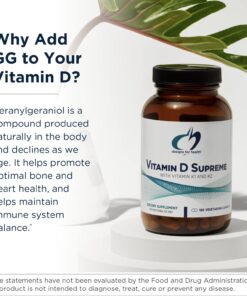 Designs for Health Vitamin D Supreme - Vitamin D 5000 IU with 2000mcg Vitamin K as MK4 for Bone Health, Heart Health & Immune Support - Vitamin D3 Enhanced with GG Supplement (60 Capsules) Unflavored 60 Count (Pack of 1) 13 71mIWMprrkL