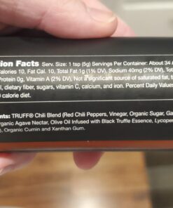 TRUFF Original Black Truffle Hot Sauce, Gourmet Hot Sauce with Ripe Chili Peppers, Black Truffle Oil, Agave Nectar, Unique Flavor Experience in a Bottle, 6 oz. 6 Ounce (Pack of 1) 41 71mIp2nKHdL