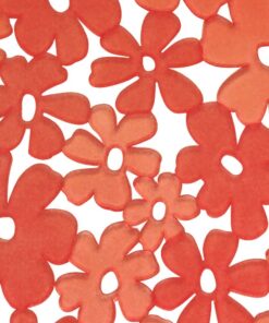 iDesign Blumz Floral BPA-Free Flexible PVC Plastic Large Sink Protector Mat - 16" x 12.5", Red 10 71mJB97MhfL