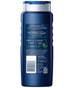 Nivea Men Energy Body Wash with Mint Extract, 3 Pack of 16.9 Fl Oz Bottles 19 71mJUrFJlLL