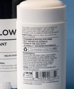 MARLOWE. No. 024 Natural Deodorant for Men 2.5oz | Aluminum Free Stick | Made with Coconut Oil, Shea Butter, Jojoba | Only No-Nonsense Ingredients that Work Best | Fresh & Woodsy Scent 2.5 Ounce (Pack of 1) 12 71mJty8xC9L