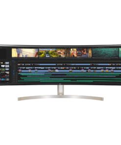Alternative view of LG 49WL95C-W Ultrawide Dual QHD Monitor 49" 32: 9 (5120 x1440) Curved IPS Display, HDR10, USB Type-C, HDR 10, Ambient Light Sensor, 2 x 10W Stereo Speaker