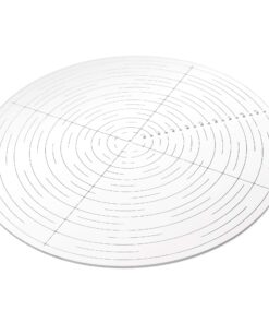 10" Round Center Finder Compass Clear Acrylic for Drawing Circles, Lathe Work and Woodturners. Ideal For Locating Center on Logs and General Stock Pieces Works Well on Round and Square Stock 10 71mLS709chL