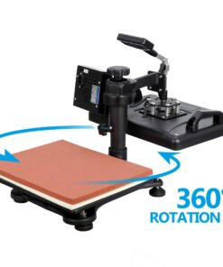 ZENY Heat Press Machine for T Shirt, 5 in 1 Combo Multifunctional Swing Away Clamshell Printing Sublimation Heat Press Transfer Machine for Plate Cap Mug Hat, 12 x 15 inch, 1200W 5in1 11 71mLV5sFuL